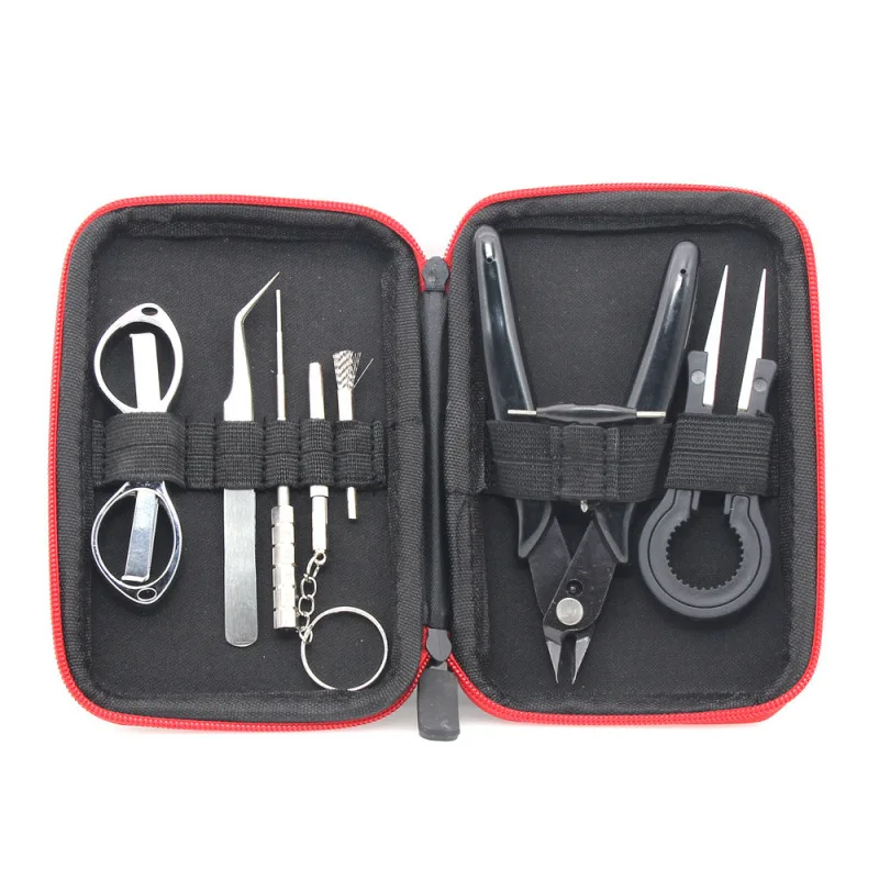 Mini Vape DIY Tool Bag Tweezers Pliers Wire Heaters Kit Coil Jig Winding For Packing Electronic Cigarette Accessories
Mini Vape DIY Tool Bag Tweezers Pliers Wire Heaters Kit Coil Jig Winding For Packing Electronic Cigarette Accessories