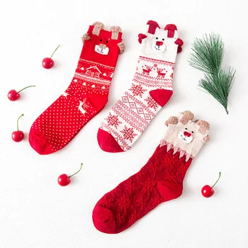 Soft Cotton Women Socks Winter Warm Christmas Stereo Socks Cute Santa Claus Deer Socks For Christmas New Year Gifts
Soft Cotton Women Socks Winter Warm Christmas Stereo Socks Cute Santa Claus Deer Socks For Christmas New Year Gifts