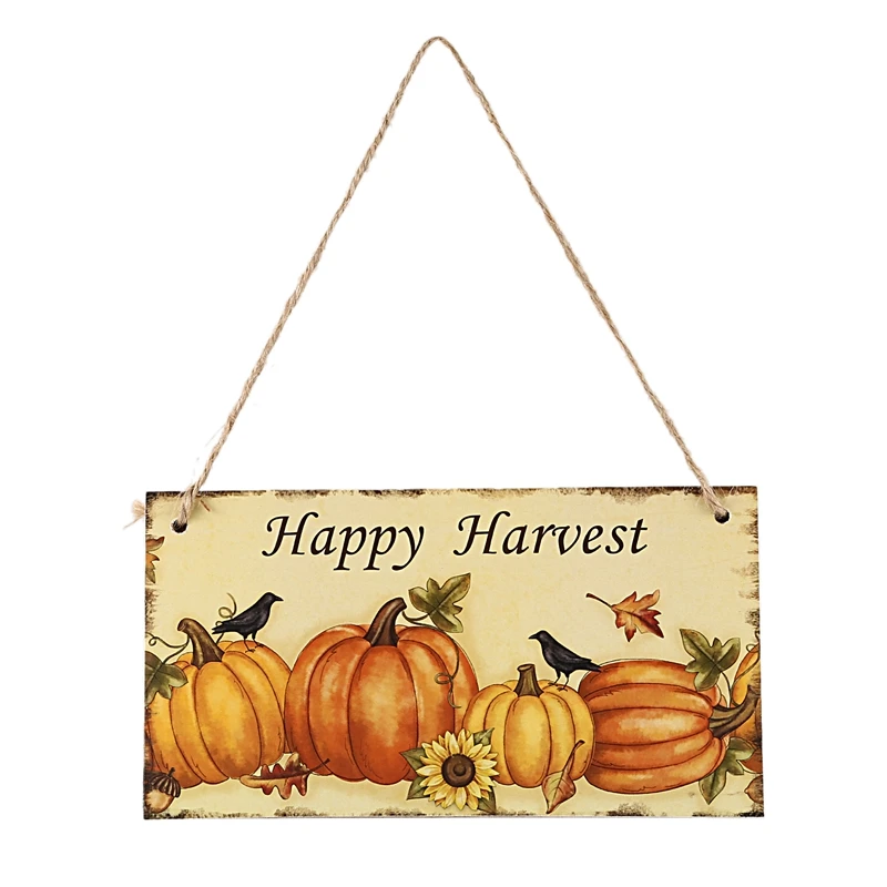 TOP!-Happy Harvest Sign Hanging Plaque Thanksgiving Party Door Hanger Wall Decorations Wooden Creative Hanging Board
TOP!-Happy Harvest Sign Hanging Plaque Thanksgiving Party Door Hanger Wall Decorations Wooden Creative Hanging Board