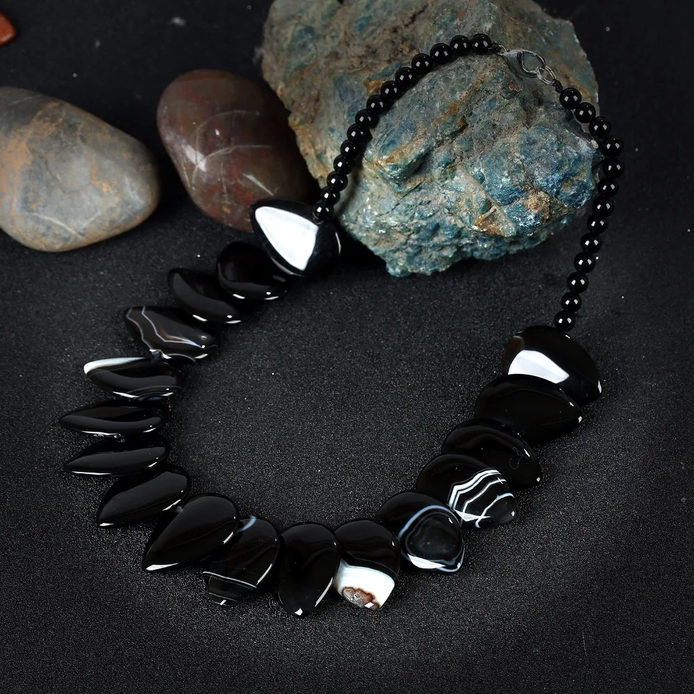 K's Gadgets 2017 New Statement Chokers Necklaces Vintage Accessories Natural Onyx Big Black Stone Handmade Necklace Collane
K's Gadgets 2017 New Statement Chokers Necklaces Vintage Accessories Natural Onyx Big Black Stone Handmade Necklace Collane