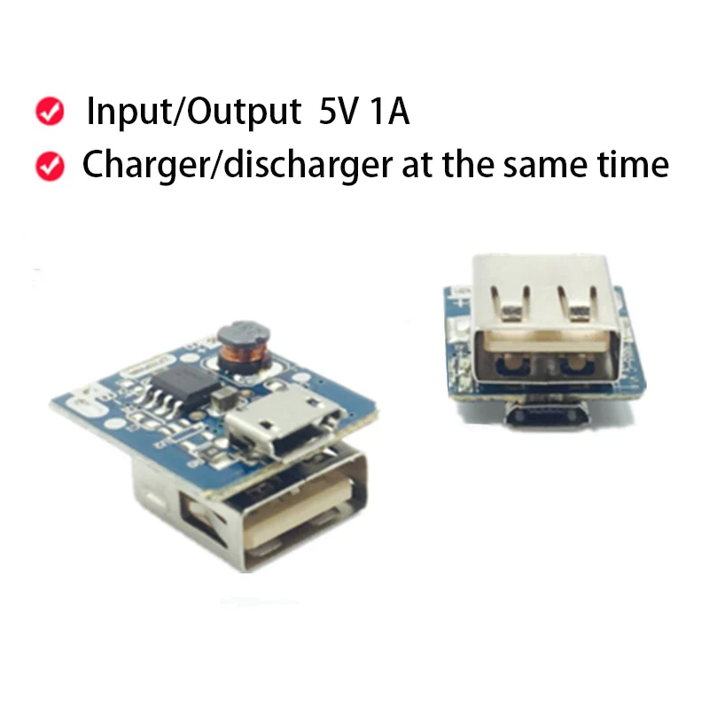 3pcs 5V 1A Power Bank Charger Module Charging Circuit Board Step Up Boost Power Module Lithium Battery DIY
3pcs 5V 1A Power Bank Charger Module Charging Circuit Board Step Up Boost Power Module Lithium Battery DIY
