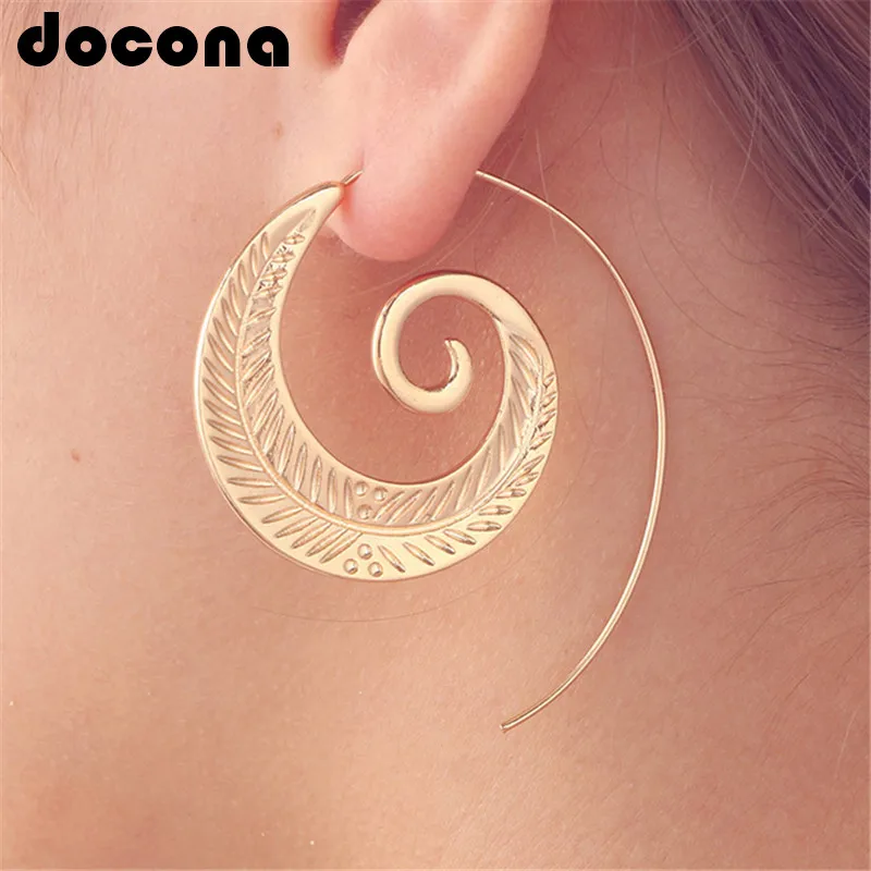 docona Punk Personality Round Spiral Drop Earrings Exaggerated Circle Leaf Whirlpool Gear Earrings for Women Jewelry 4200
docona Punk Personality Round Spiral Drop Earrings Exaggerated Circle Leaf Whirlpool Gear Earrings for Women Jewelry 4200
