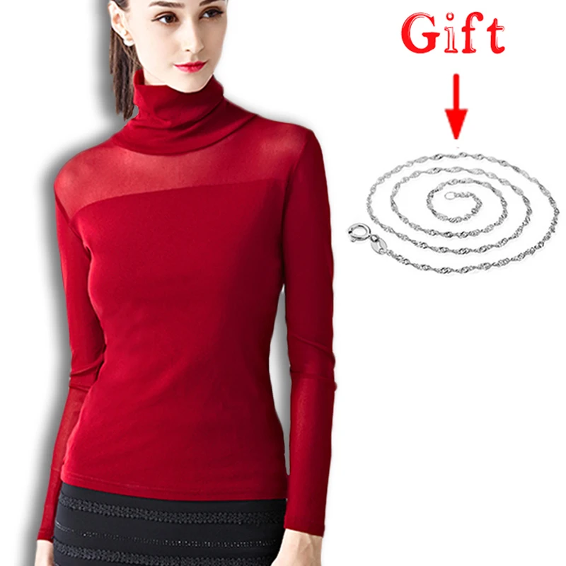 Women Blouses 2019 Autumn Sexy See Through Mesh Shirts Long Sleeve Patchwork Blusas Turtleneck Casual Tops Plus Size Shirts Hot
Women Blouses 2019 Autumn Sexy See Through Mesh Shirts Long Sleeve Patchwork Blusas Turtleneck Casual Tops Plus Size Shirts Hot
