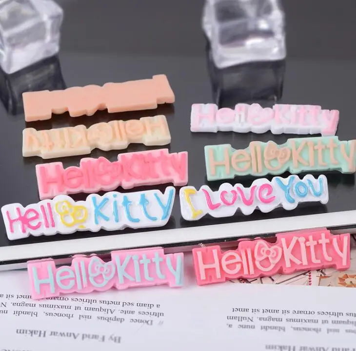 Hot Selling Resin Hello kitty and l love you Logo Resin Flatback Cabochon for Hair Bow Center, DIY
Hot Selling Resin Hello kitty and l love you Logo Resin Flatback Cabochon for Hair Bow Center, DIY