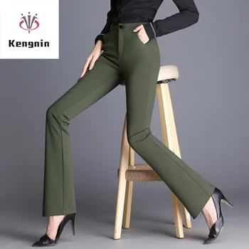 2020 Spring Summer Plus Size S- 5XL Women Trousers High Waist Smaller Flare Pants European Style Elastic Force Ladies Capris
2020 Spring Summer Plus Size S- 5XL Women Trousers High Waist Smaller Flare Pants European Style Elastic Force Ladies Capris