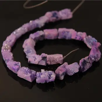 Approx23Pcs/Strand Purple Titanium Natural Quartz Drusy Geode Rectangle Slab Pendant Beads,Raw Gems Druzy Rough Slice Nuggets
Approx23Pcs/Strand Purple Titanium Natural Quartz Drusy Geode Rectangle Slab Pendant Beads,Raw Gems Druzy Rough Slice Nuggets