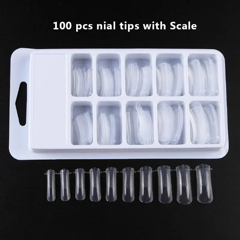100Pcs Quick Building Poly Gel Mold Tips Nail Dual Forms Finger Extension Fake Nails Art UV Builder Polygel Tool
100Pcs Quick Building Poly Gel Mold Tips Nail Dual Forms Finger Extension Fake Nails Art UV Builder Polygel Tool