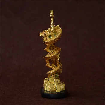 13cm Resin Gold Gilding Taoism Religious Swept Bad Keep Peace Dragon Sword Home Putting Decorate Tailsman Crafts
13cm Resin Gold Gilding Taoism Religious Swept Bad Keep Peace Dragon Sword Home Putting Decorate Tailsman Crafts