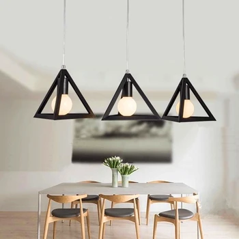 

Modern black painted European style Chandeliers E27 luster Chandelier LED 220V Lighting for living room kitchen bedroom path bar