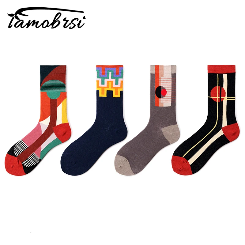 Funny Stripe Geometric Happy Ankle Socks Men Short Cotton Cool Skate Novelty Creative Women Skateboard Hip Hop Streetwear Socks
Funny Stripe Geometric Happy Ankle Socks Men Short Cotton Cool Skate Novelty Creative Women Skateboard Hip Hop Streetwear Socks