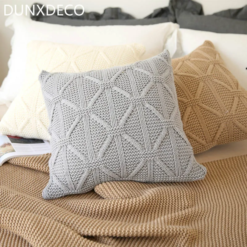 DUNXDECO Cushion Cover Knitting Square Decorative Pillow Case European Modern Geometric Woven Check Nordic Housse de coussin
DUNXDECO Cushion Cover Knitting Square Decorative Pillow Case European Modern Geometric Woven Check Nordic Housse de coussin