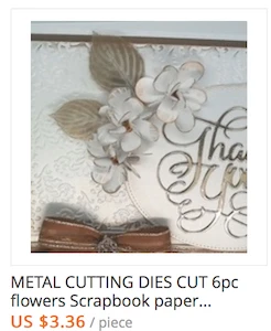 solid flower cut die