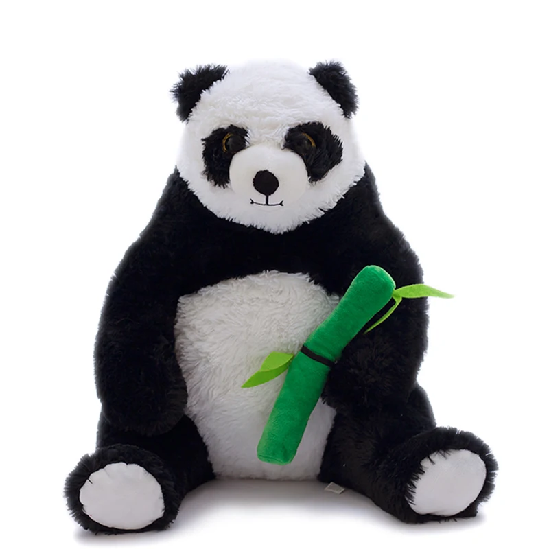 Фото Мультяшная игрушка 50 см милая большая гигантская имитация панды плюшевая мягкая