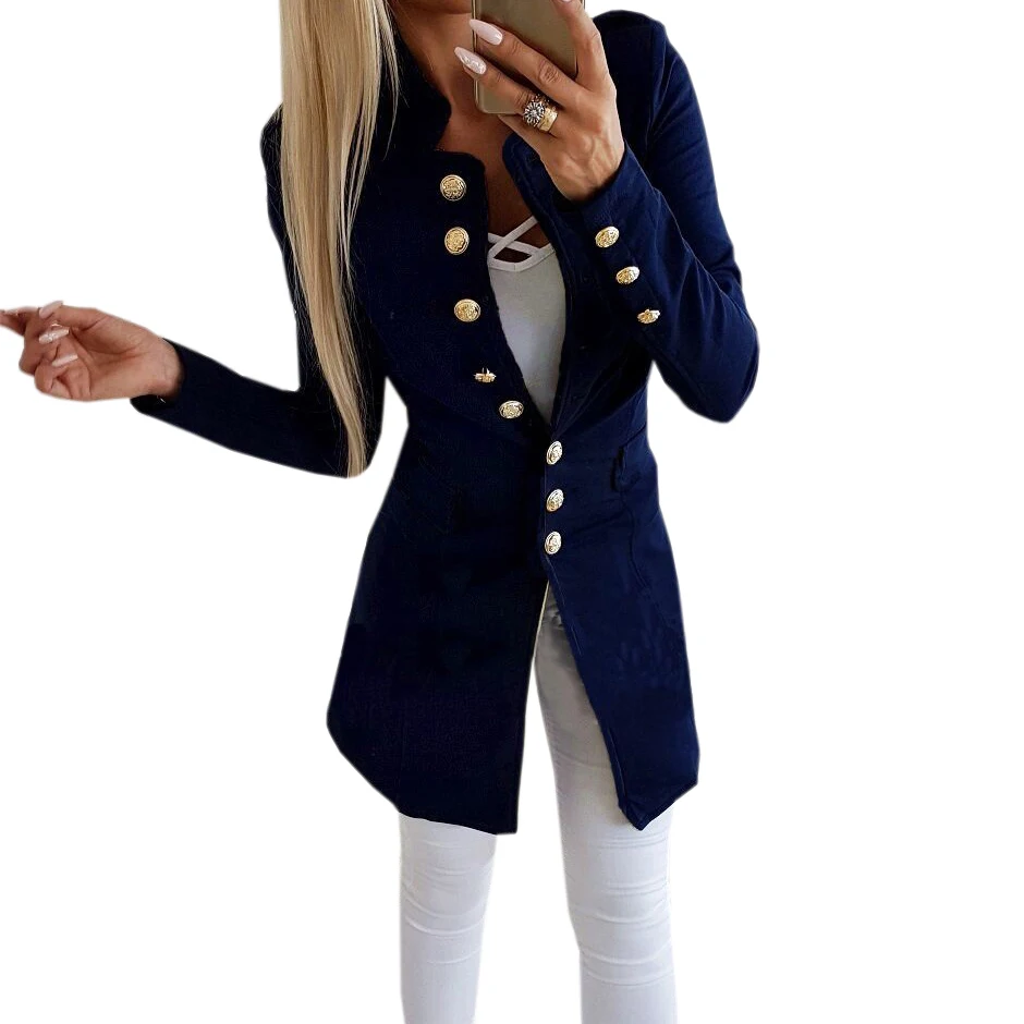 Slim Jacket Winter 2019 New Fashion Single Breasted Solid Women Long Coat Office Overall Red Black Botton Sleeve Outerwear M0235
Slim Jacket Winter 2019 New Fashion Single Breasted Solid Women Long Coat Office Overall Red Black Botton Sleeve Outerwear M0235