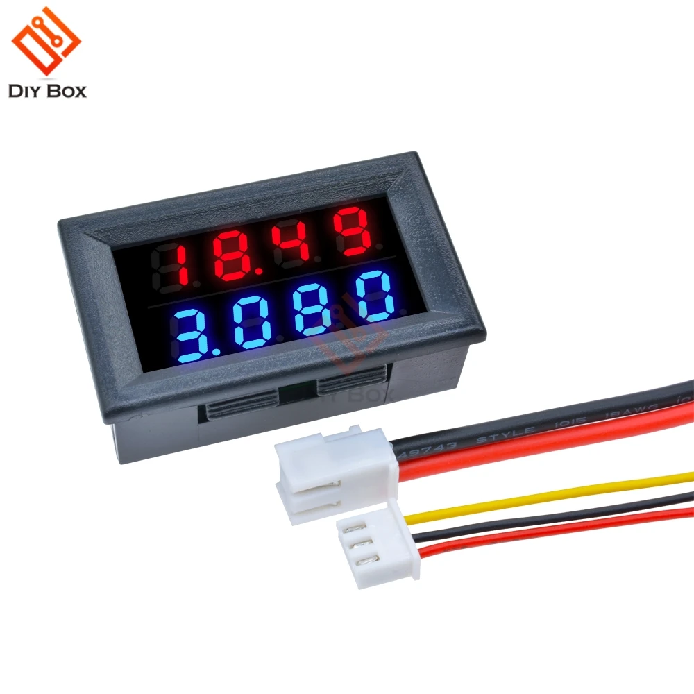 Digital Voltmeter Ammeter Red Blue 4bit Dual LED Display DC100V 200V 10A High Precision Voltage Meter Current Meter with 5 Wires
Digital Voltmeter Ammeter Red Blue 4bit Dual LED Display DC100V 200V 10A High Precision Voltage Meter Current Meter with 5 Wires