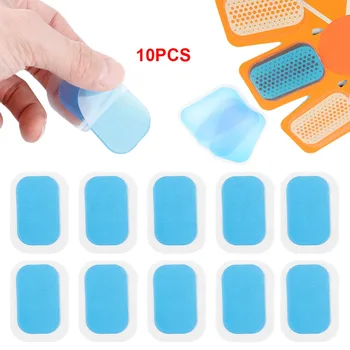10pcs Replecament Gel Stickers Patch Pads Silicone Hydrogel Mat For Wireless Smart EMS Abdominal Muscles Training Body Massager