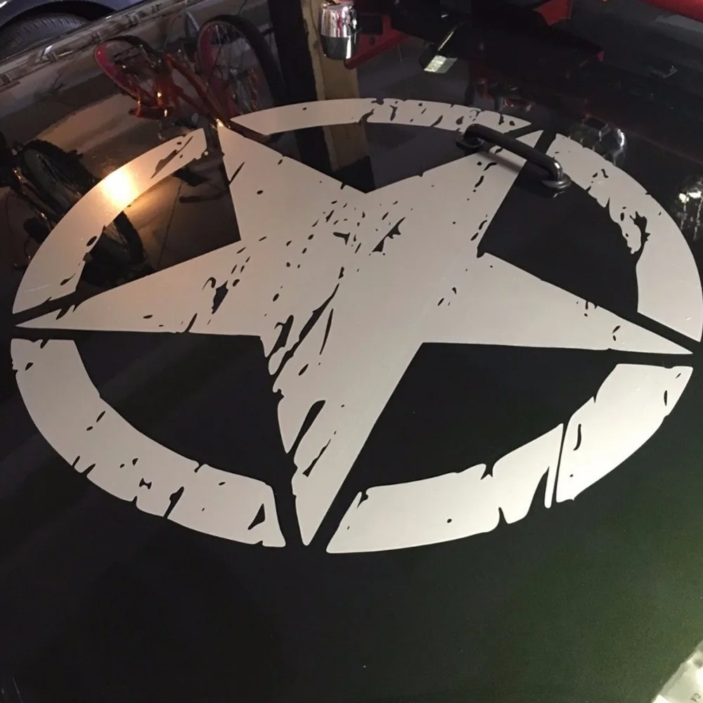 New Army Star Distressed Decal Large 16" Approx Vinyl Military Hood Graphic Body 40CM Sticker Fits For Jeep Fashion Cool#274981
New Army Star Distressed Decal Large 16" Approx Vinyl Military Hood Graphic Body 40CM Sticker Fits For Jeep Fashion Cool#274981