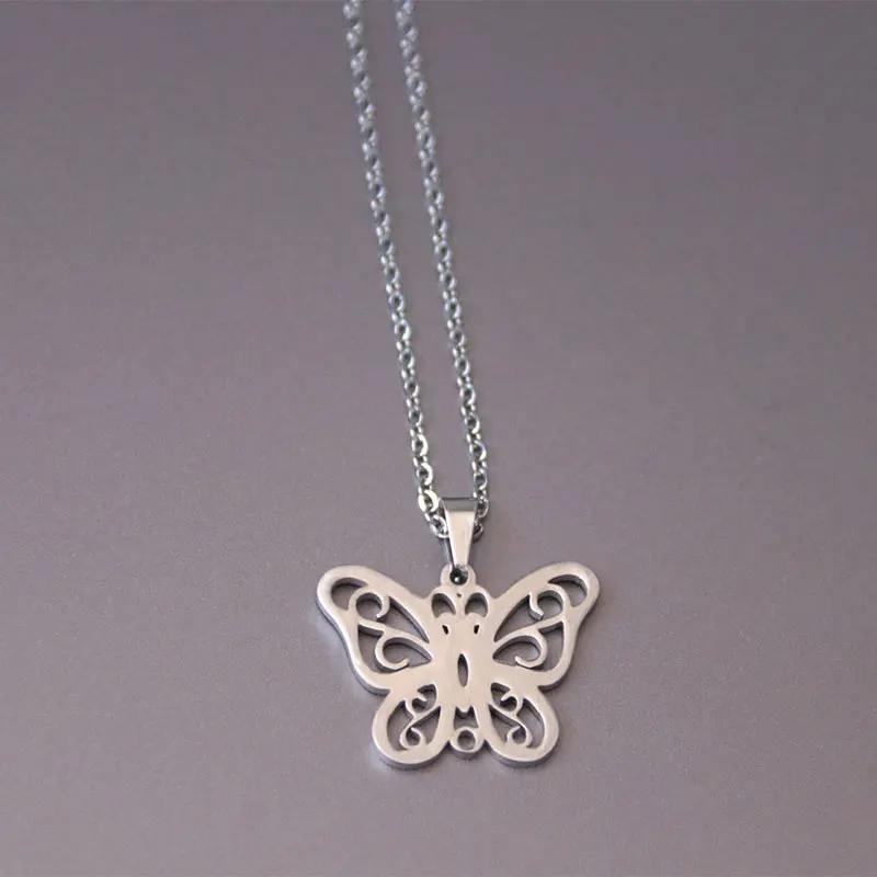 1pc The Butterfly Family Stainless Steel Necklace Insect Pendants Necklaces Women Kids Love Fashion Memorial Jewelry
1pc The Butterfly Family Stainless Steel Necklace Insect Pendants Necklaces Women Kids Love Fashion Memorial Jewelry