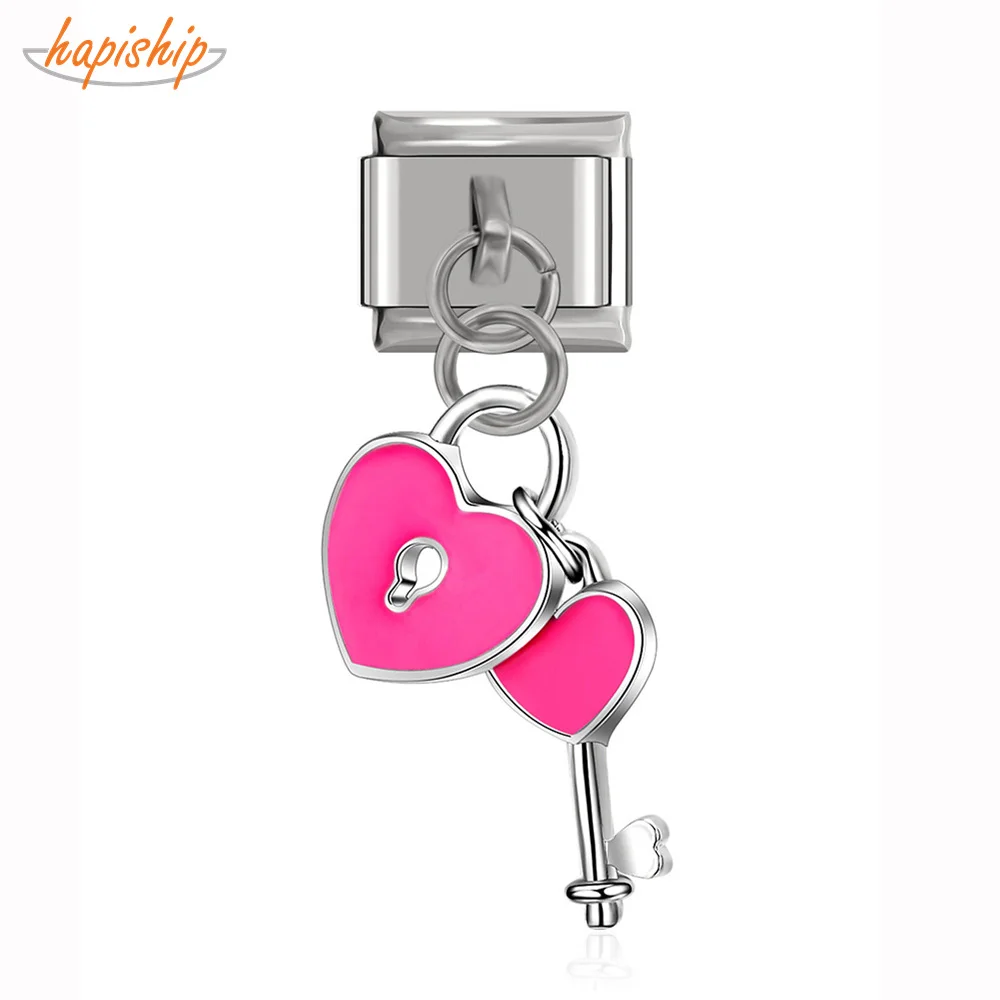 Hapiship 2019 Original Daisy Women Lady Love Pink Heart Key Italian Charm Fit 9mm Bracelet Stainless Steel Jewelry Making DJ87
Hapiship 2019 Original Daisy Women Lady Love Pink Heart Key Italian Charm Fit 9mm Bracelet Stainless Steel Jewelry Making DJ87