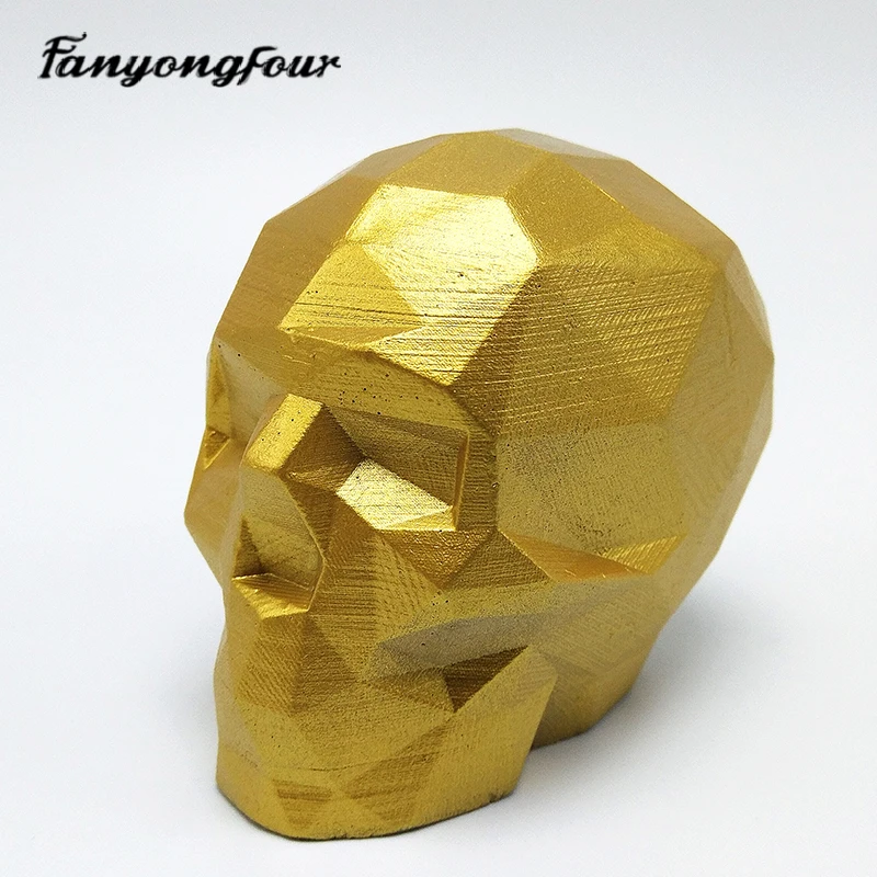 3D abstract skull silicone mold fondant cake mold resin plaster chocolate candle candy mold free shipping
3D abstract skull silicone mold fondant cake mold resin plaster chocolate candle candy mold free shipping