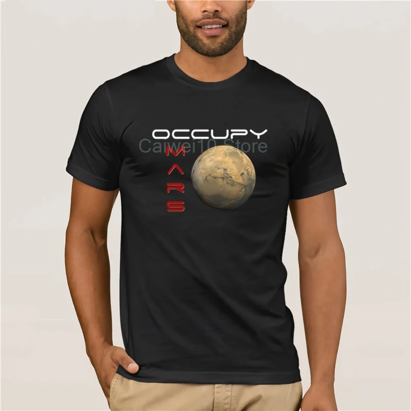 T Shirts Short fashion men Occupy Mars Space Exploration and Human Expansion 100% Cotton Hot men's fun casual print T shirt
T Shirts Short fashion men Occupy Mars Space Exploration and Human Expansion 100% Cotton Hot men's fun casual print T shirt
