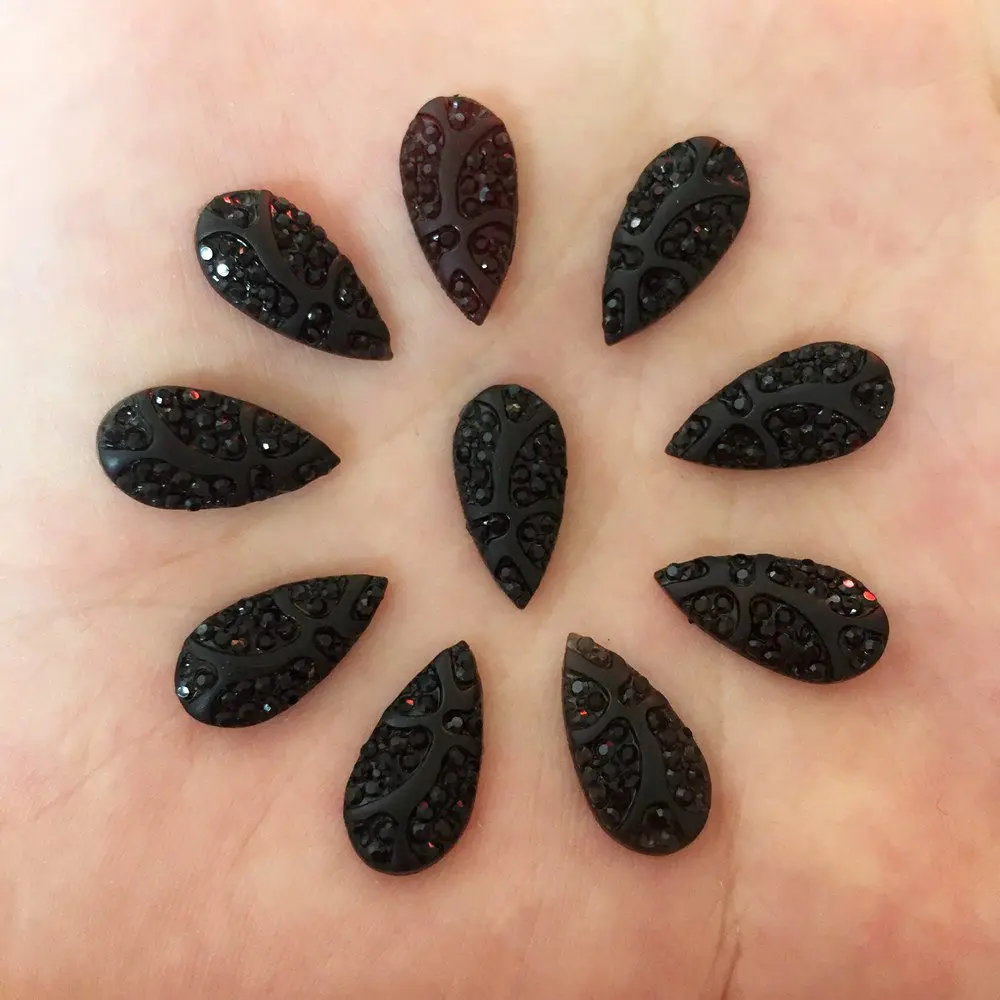 Black 40PCS 7*15mm Resin teardrop Flatback stone scrapbook ornaments diy wedding buttons crafts PF341
Black 40PCS 7*15mm Resin teardrop Flatback stone scrapbook ornaments diy wedding buttons crafts PF341
