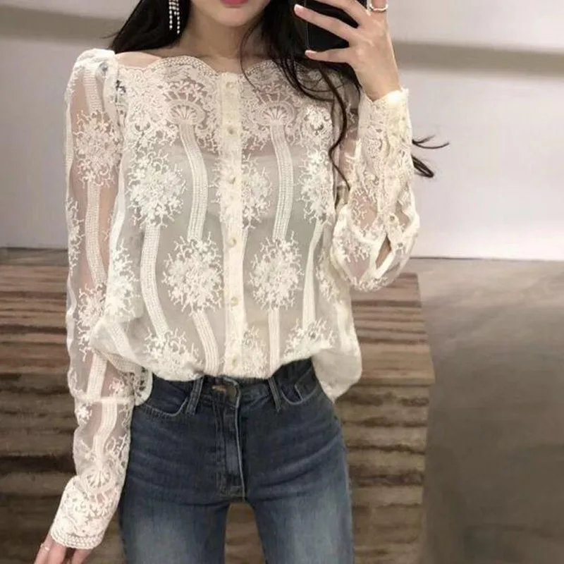 YD-EVER Lace Blouses Sexy Womens Blouse Ladies Off Shoulder Tops Korean Casual Blouse Long Sleeve Black White Shirts
YD-EVER Lace Blouses Sexy Womens Blouse Ladies Off Shoulder Tops Korean Casual Blouse Long Sleeve Black White Shirts