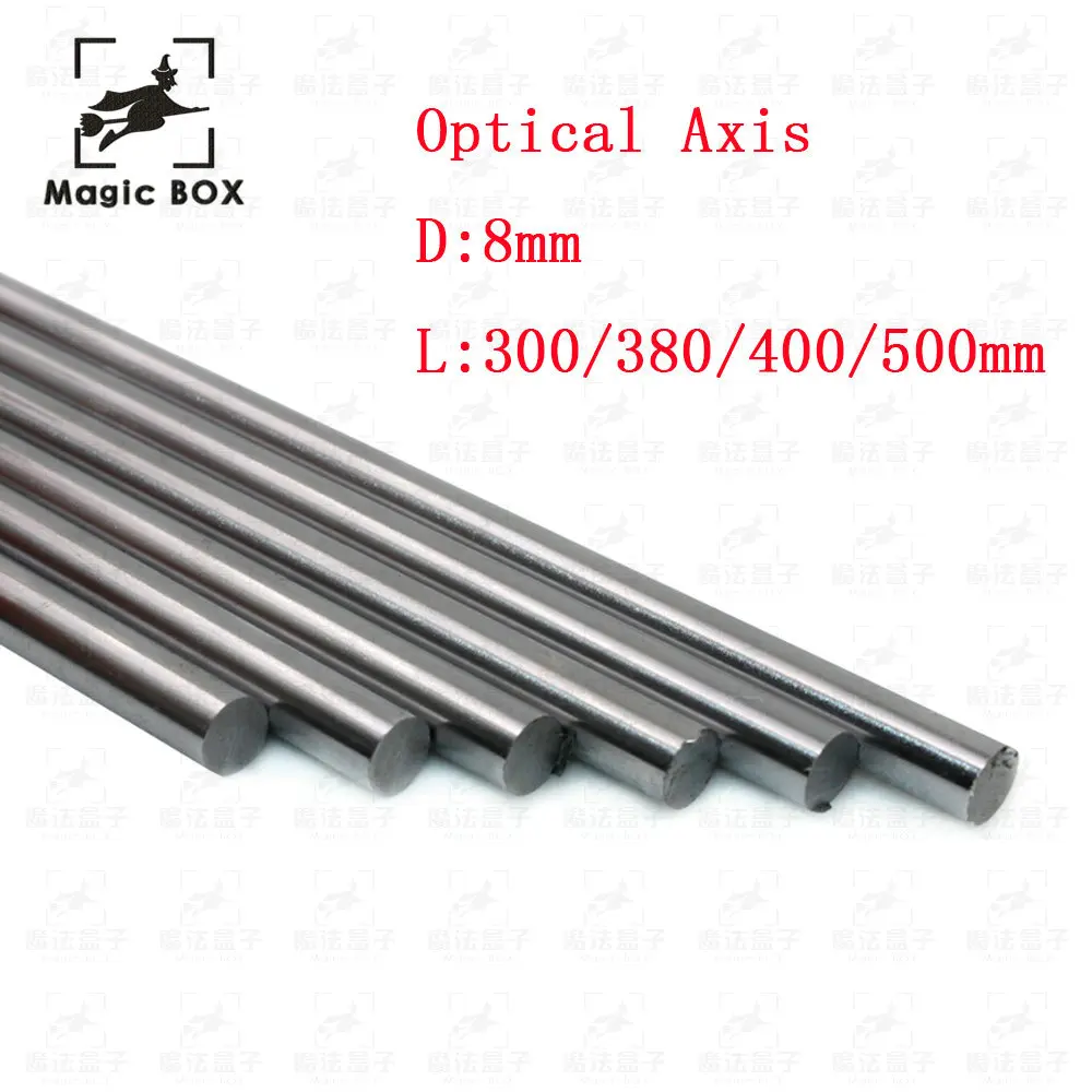 Optical Axis 300 380 400 500 mm Smooth Rods 8mm Linear Shaft Rail 3D Printers Parts Chrome Plated Guide Slide Part
Optical Axis 300 380 400 500 mm Smooth Rods 8mm Linear Shaft Rail 3D Printers Parts Chrome Plated Guide Slide Part