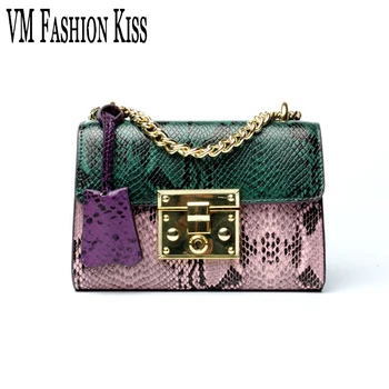 VM FASHION KISS Genuine Leather Small Messenger Bags For Women Crossbody Bag High Quality Sling Mini Shoulder Handbag Of A Snake
VM FASHION KISS Genuine Leather Small Messenger Bags For Women Crossbody Bag High Quality Sling Mini Shoulder Handbag Of A Snake