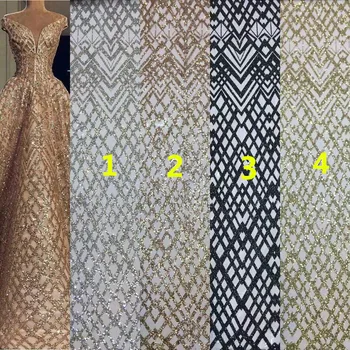 Newest Sat-10.2416 african tulle mesh fabric sparkly glued glitter sequins lace fabric for party dress
Newest Sat-10.2416 african tulle mesh fabric sparkly glued glitter sequins lace fabric for party dress