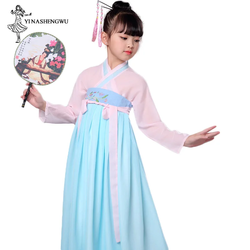 Traditional Chinese Clothing Hanfu Girls Festival Feast Chest Dress Chinese Style Embroidery Flower Spring and Summer Children
Traditional Chinese Clothing Hanfu Girls Festival Feast Chest Dress Chinese Style Embroidery Flower Spring and Summer Children