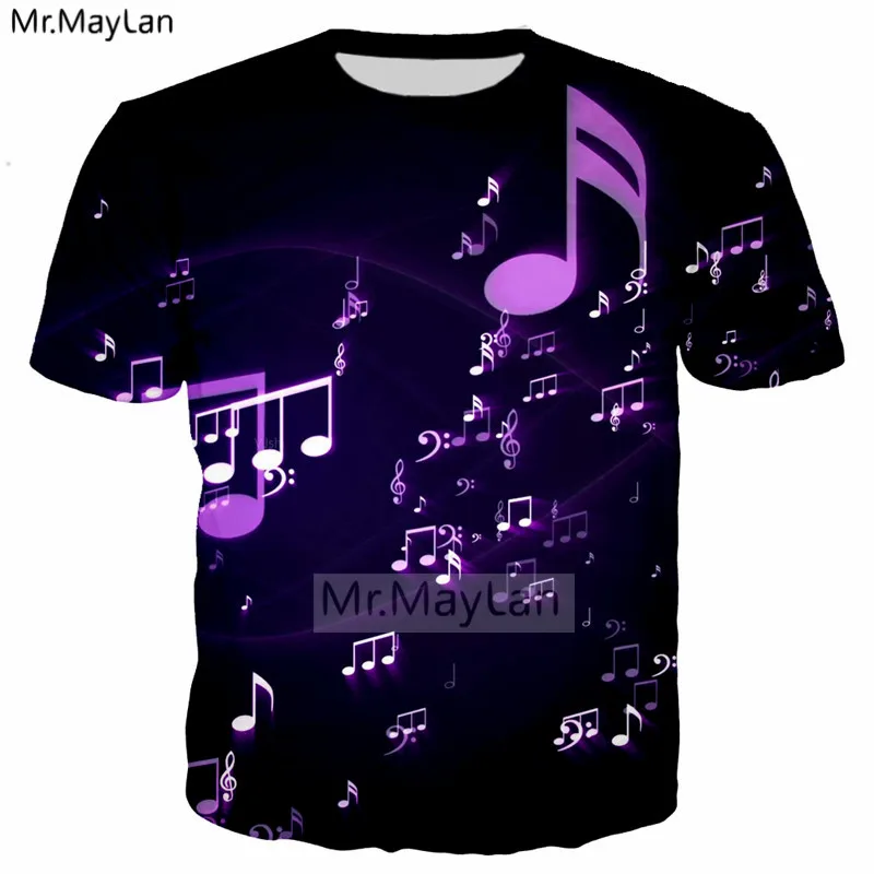2019 New Design Music Symbol 3D Print Tshirt Women/men Casual Crewneck T-shirt Boys Creative T shirt Man Black Clothes camisas
2019 New Design Music Symbol 3D Print Tshirt Women/men Casual Crewneck T-shirt Boys Creative T shirt Man Black Clothes camisas