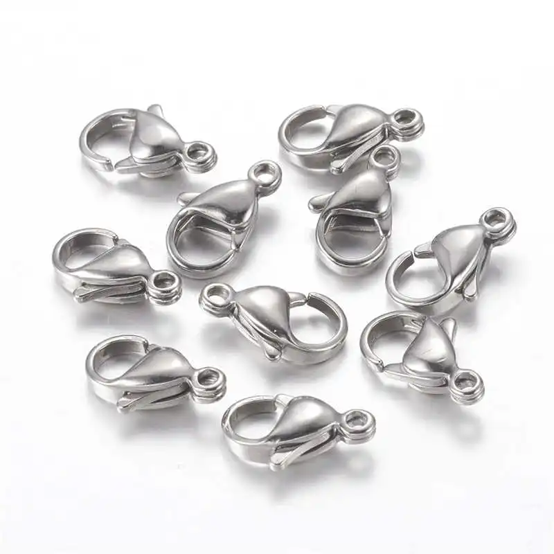 100pcs 304 Stainless Steel Lobster Claw Clasps for Jewelry Making DIY Bracelet Necklace Findings Component Chain Connector
100pcs 304 Stainless Steel Lobster Claw Clasps for Jewelry Making DIY Bracelet Necklace Findings Component Chain Connector