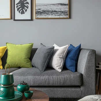 45/50cm plain color cotton linen cushion cover sofa throw pillowcase waist pillow cover for backrest grey/blue/yellow/grey/brown
45/50cm plain color cotton linen cushion cover sofa throw pillowcase waist pillow cover for backrest grey/blue/yellow/grey/brown