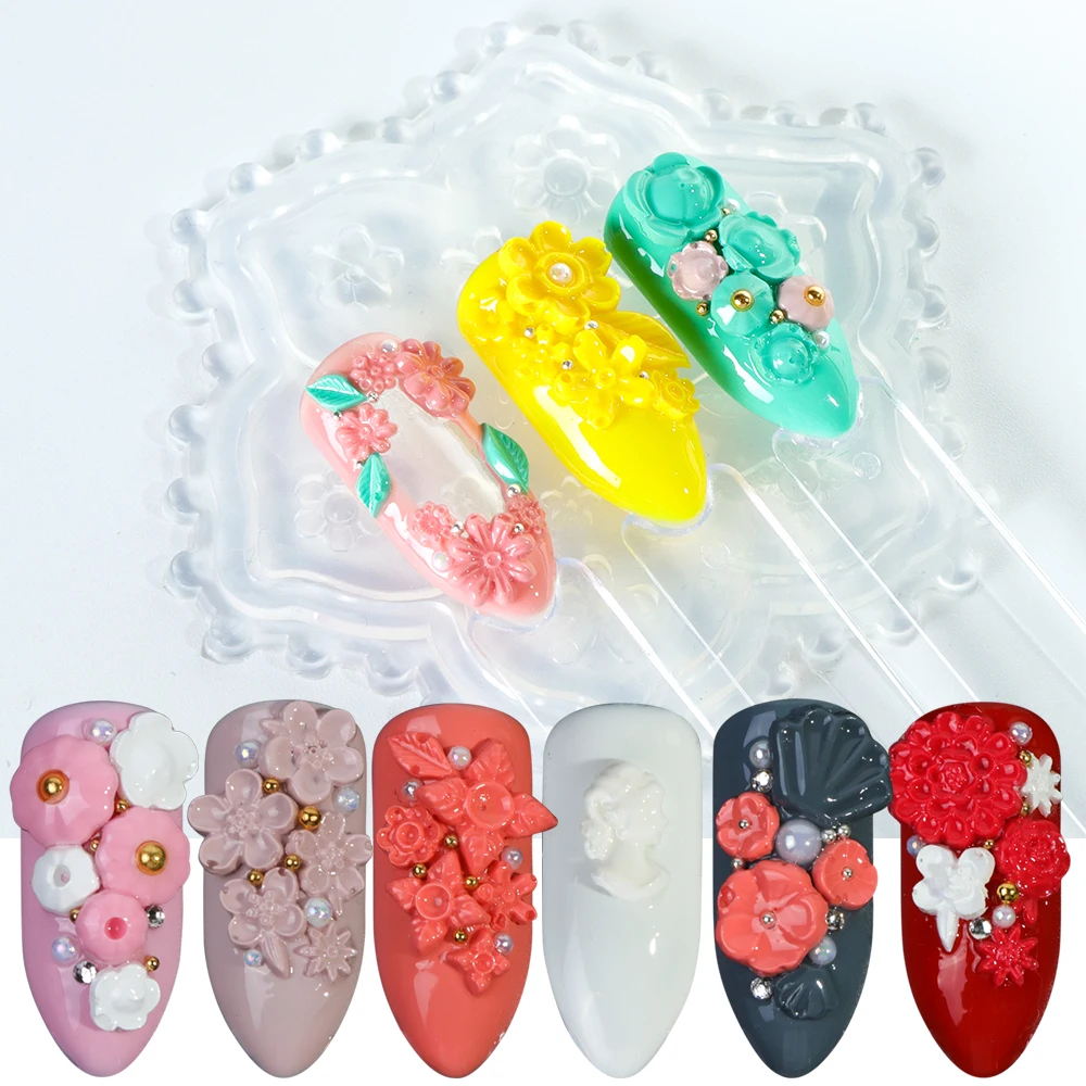 New 1pcs Acrylic Nail Mold 3D Carved Blossom Shells Rose Statue Female Pattern UV Gel Nail Template Embossing Manicure Tool
New 1pcs Acrylic Nail Mold 3D Carved Blossom Shells Rose Statue Female Pattern UV Gel Nail Template Embossing Manicure Tool