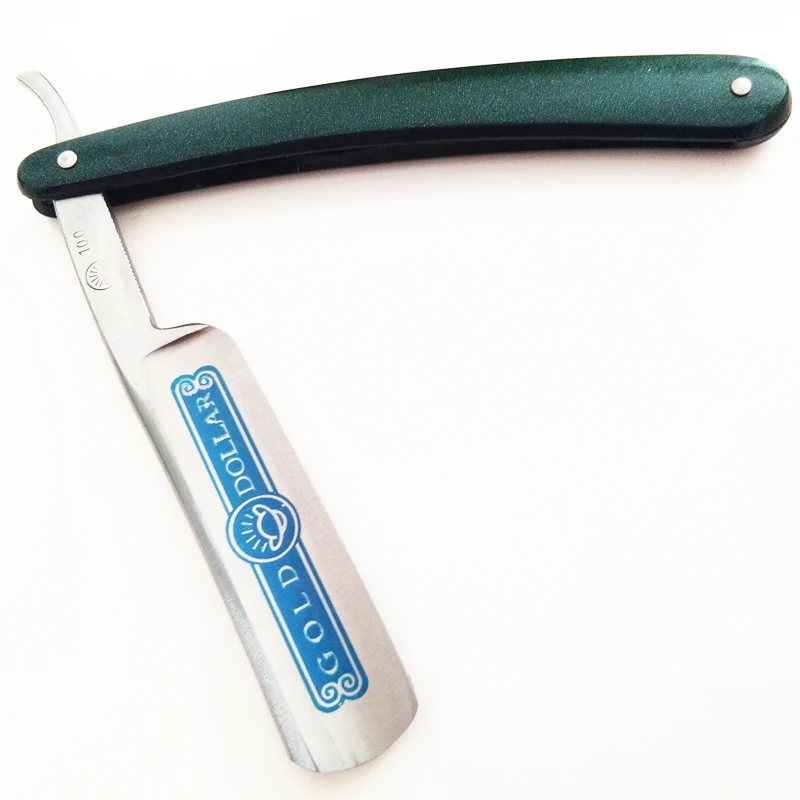 Gold Dollar 100 Carbon Steel Blade Shaving Straight Razor Man Face Shaver Foling Knife Grooming Tool
Gold Dollar 100 Carbon Steel Blade Shaving Straight Razor Man Face Shaver Foling Knife Grooming Tool