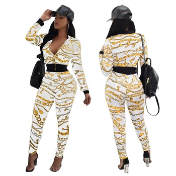 2018 New Style Brand Fashion Casual 2 piece Set Women Printed V-Neck Zipper Full Sleeve Long Pants Bodycon Set
2018 New Style Brand Fashion Casual 2 piece Set Women Printed V-Neck Zipper Full Sleeve Long Pants Bodycon Set