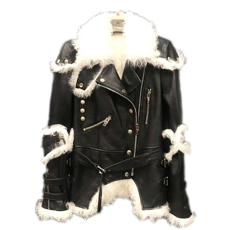 Real Genuine Leather Jacket Autumn Winter Jacket Women Tops Korean Vintage Wool Liner Sheepskin Coat Female Jacket ZT1748
Real Genuine Leather Jacket Autumn Winter Jacket Women Tops Korean Vintage Wool Liner Sheepskin Coat Female Jacket ZT1748