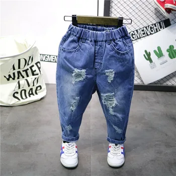 New Style Kids Jeans Boys Trousers Spring Autumn Fashion Designer Children Denim Pants Casual Ripped Jeans For 2~6Yrs
New Style Kids Jeans Boys Trousers Spring Autumn Fashion Designer Children Denim Pants Casual Ripped Jeans For 2~6Yrs