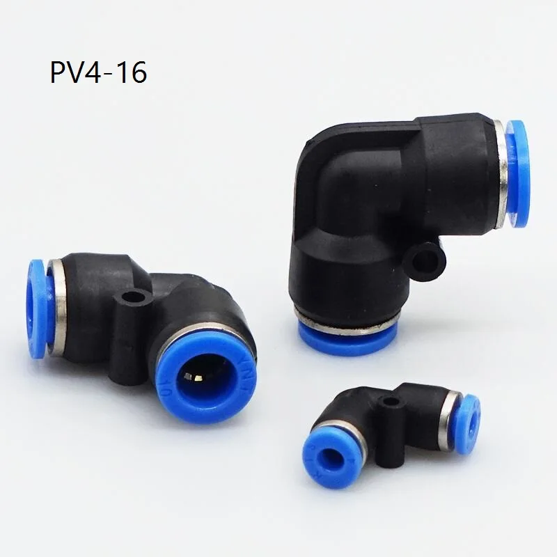 10pcs/lot Air Pneumatic Connector Fittings Plastic Gas Quick Fitting 10mm 8mm 6mm 12mm 4mm L Shaped Elbow | Обустройство дома