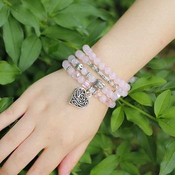 6mm Rose Quartz Beads Tibetan Buddhist 108 Prayer Beads Necklace Mala Prayer Pink Crystal Bracelet for Women Meditation Jewelry
6mm Rose Quartz Beads Tibetan Buddhist 108 Prayer Beads Necklace Mala Prayer Pink Crystal Bracelet for Women Meditation Jewelry