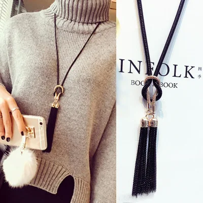 2016 New Arrival Female Pendant Necklace Tassel Long Winter Sweater Chain Necklace Necklace Wholesale Sales
2016 New Arrival Female Pendant Necklace Tassel Long Winter Sweater Chain Necklace Necklace Wholesale Sales