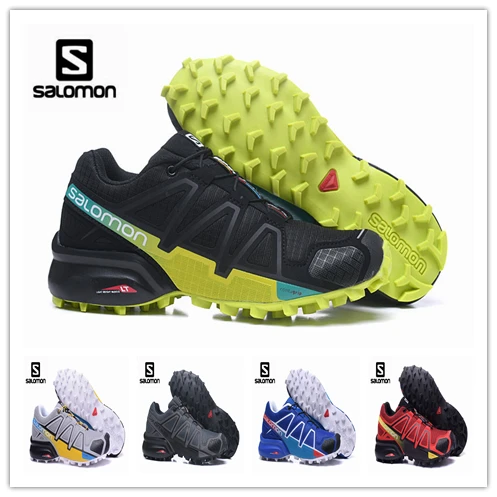 

Salomon Men's Speedcross 4 GTX Trail Runner Spare Quicklace Bundle Canvas Lace-up Medium Cut Sport Shoe Outdoor Lawn Size 40-47