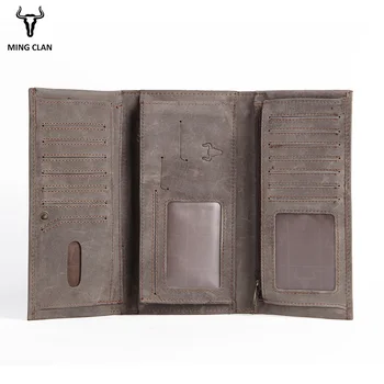 Mingclan Crazy Horse Purse Men Women Genuine Leather Long Wallet Card Holder Travel Carteria Rfid Purse Male Clutch Wallets
Mingclan Crazy Horse Purse Men Women Genuine Leather Long Wallet Card Holder Travel Carteria Rfid Purse Male Clutch Wallets