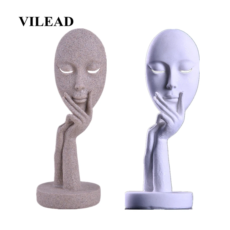 VILEAD 11.8" Nature Sandstone Abstract Mask Statuettes Miniatures Europe Mask Figurines Window Display Cabinet Home Decoration
VILEAD 11.8" Nature Sandstone Abstract Mask Statuettes Miniatures Europe Mask Figurines Window Display Cabinet Home Decoration
