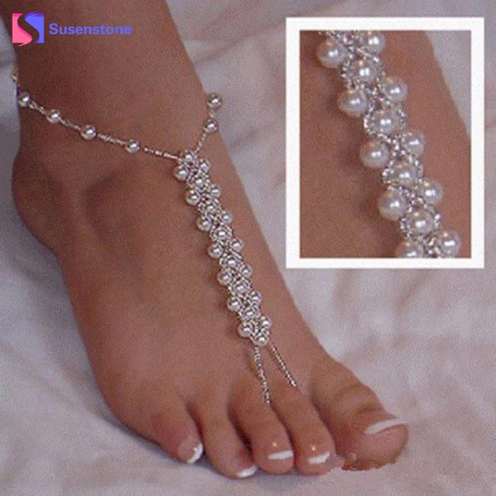 susenstone 2pc Arrival New Imitation Pearl Barefoot Sandals Foot Jewelry Ankle Bracelet Beach Wholesale #0412
susenstone 2pc Arrival New Imitation Pearl Barefoot Sandals Foot Jewelry Ankle Bracelet Beach Wholesale #0412
