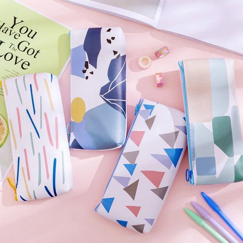 Cute Stripe Pencil Case High Capacity PU Pencil Bag Kawaii Graffiti Pen Case For Kids Girls School Office Supplies Stationery
Cute Stripe Pencil Case High Capacity PU Pencil Bag Kawaii Graffiti Pen Case For Kids Girls School Office Supplies Stationery