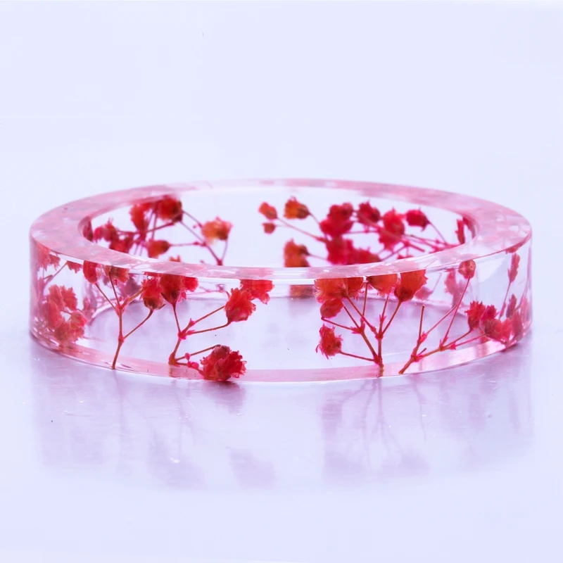 Transparent Pink Babysbreath Resin Bangles Real Flower Bracelet & Bangle for Women Pulseira Feminina Gift for Girlfriend 65mm
Transparent Pink Babysbreath Resin Bangles Real Flower Bracelet & Bangle for Women Pulseira Feminina Gift for Girlfriend 65mm