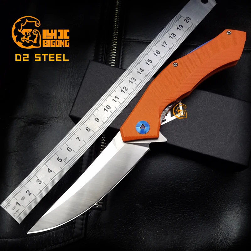 Top Quality BIGONG Folding KnifeD2 steel Blade G10 Handle ZT Survival Knife outdoor Tool
Top Quality BIGONG Folding KnifeD2 steel Blade G10 Handle ZT Survival Knife outdoor Tool
