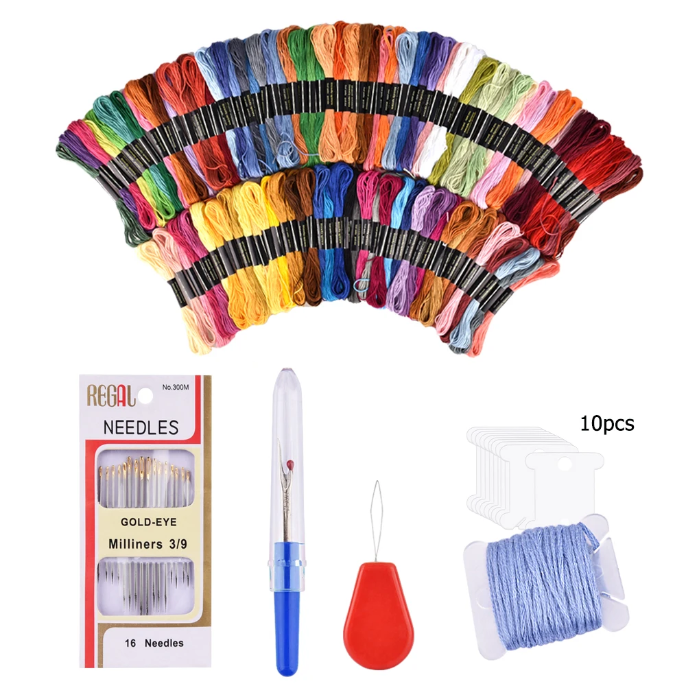 50/100 Colors Thread Embroidery Needle Set Cross Stitching Knitting Kit Women Mom Gift For Handcraft DIY Sewing Accessories
50/100 Colors Thread Embroidery Needle Set Cross Stitching Knitting Kit Women Mom Gift For Handcraft DIY Sewing Accessories